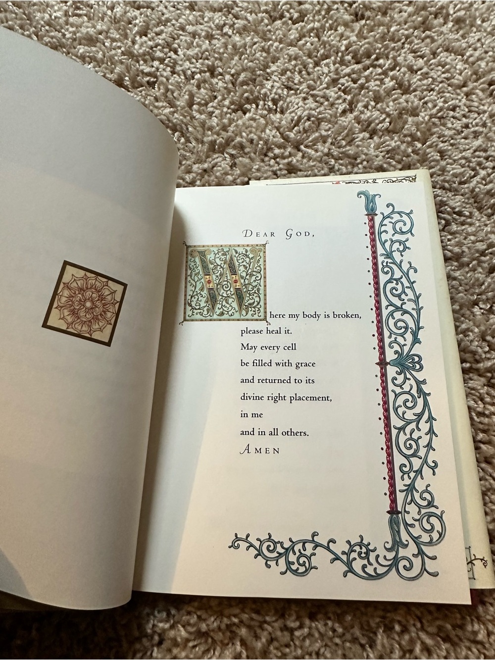 Marianne Williamson Illuminated Prayers - Decorative Cover in Cream & Gold Tones - Picture 9 of 12